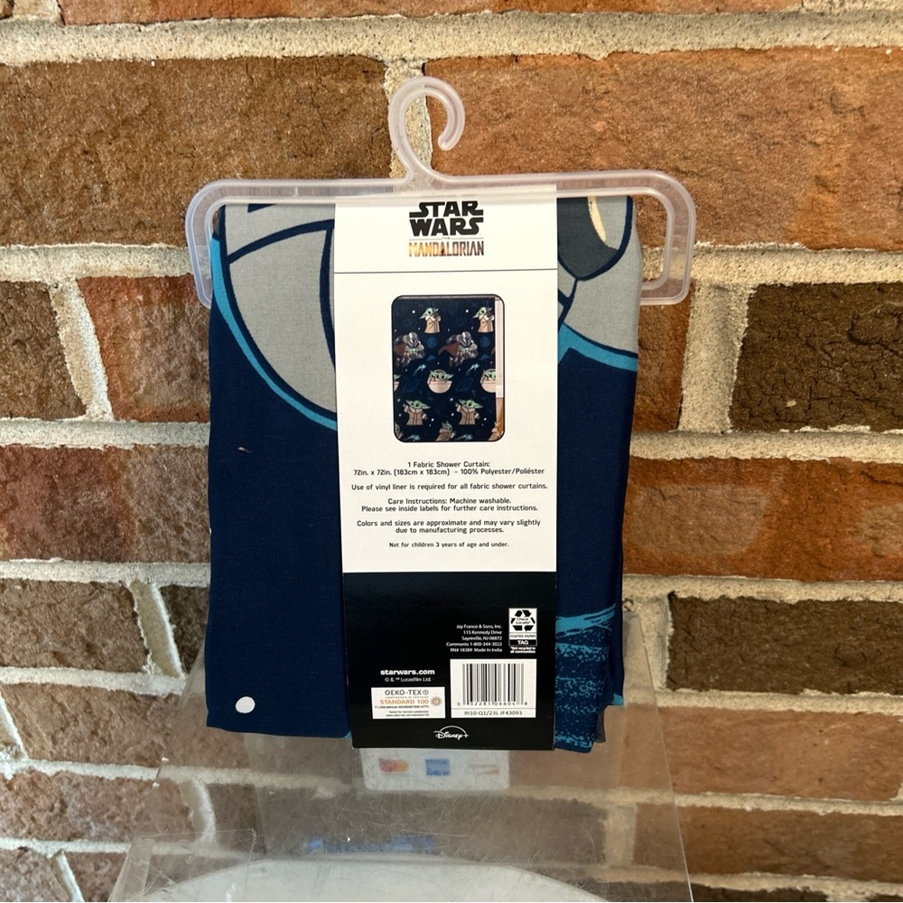 Star Wars The Mandalorian Rotary Shower Curtain 72 in. x 72 in.